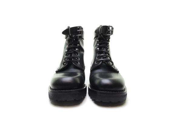 90s Combat Boots Motorcycle Boots 