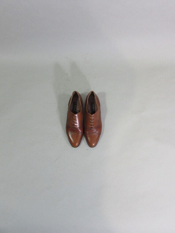 MARAOLO Italian leather brogue shoes 90s oxford sh