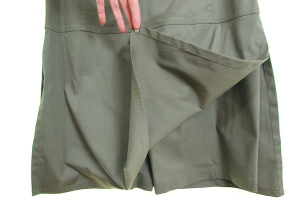 vintage 90 skort dress Olive Green cotton skort dr