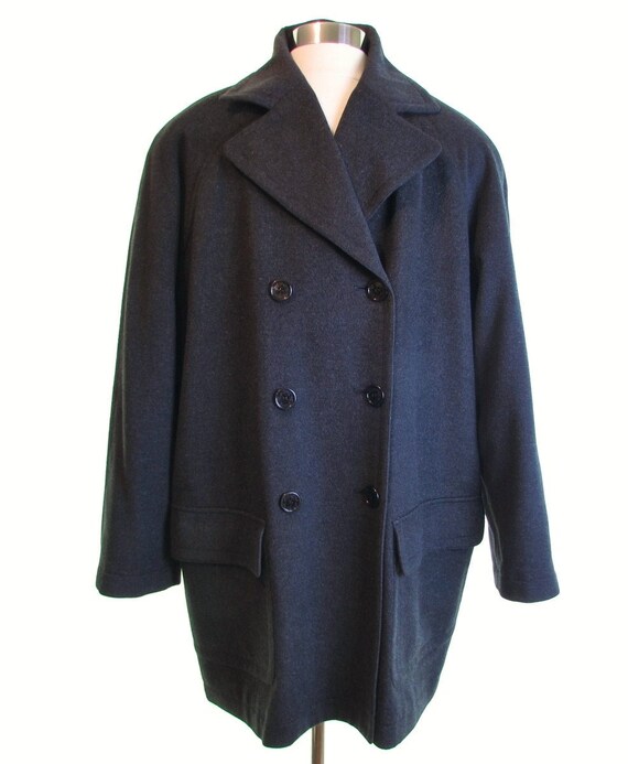 FINE LUXURY cashmere coat men peacoat pea coat PUR