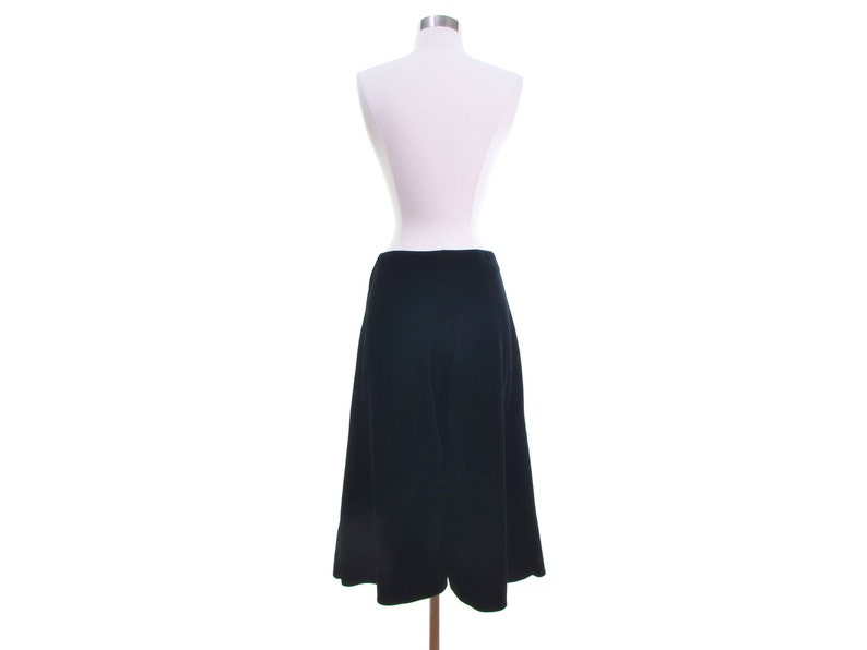 culottes black velvet pants gaucho pants wide leg pants wide leg culottes cropped black pants minimalist pants vintage clothing womens s