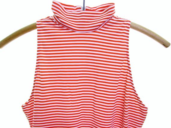 60s Candy Striper top 60s leotard vintage 60 bodys