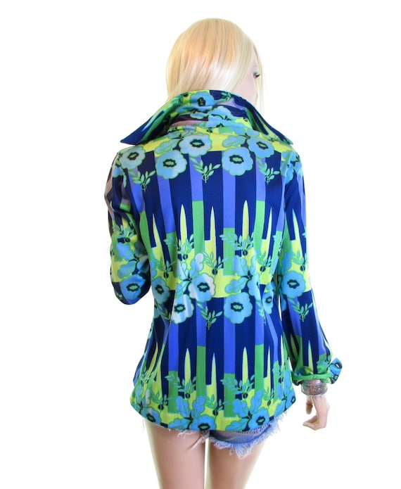 70s psychedelic shirt trippy shirt 70s disco shirt