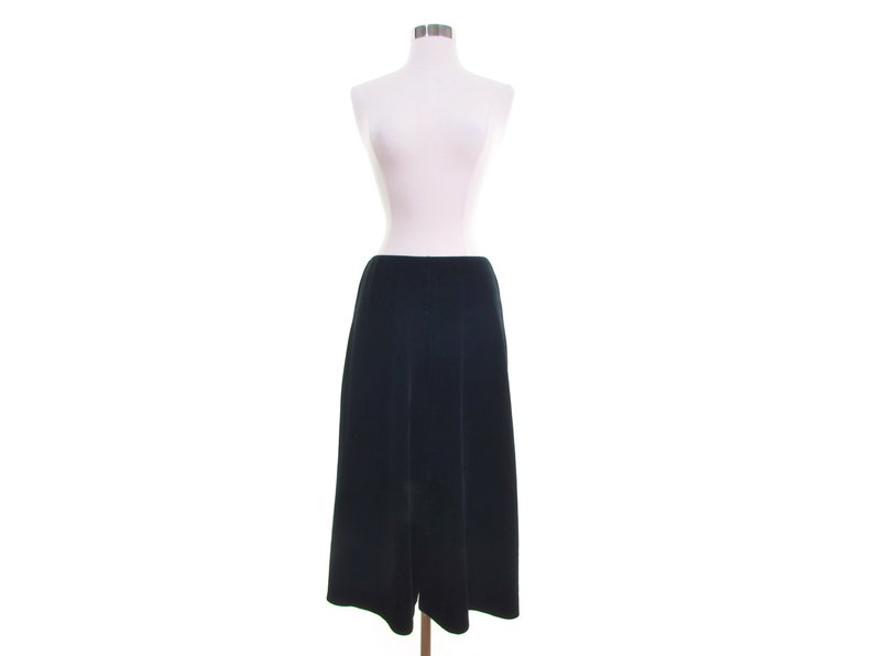 culottes black velvet pants gaucho pants wide leg pants wide leg culottes cropped black pants minimalist pants vintage clothing womens s