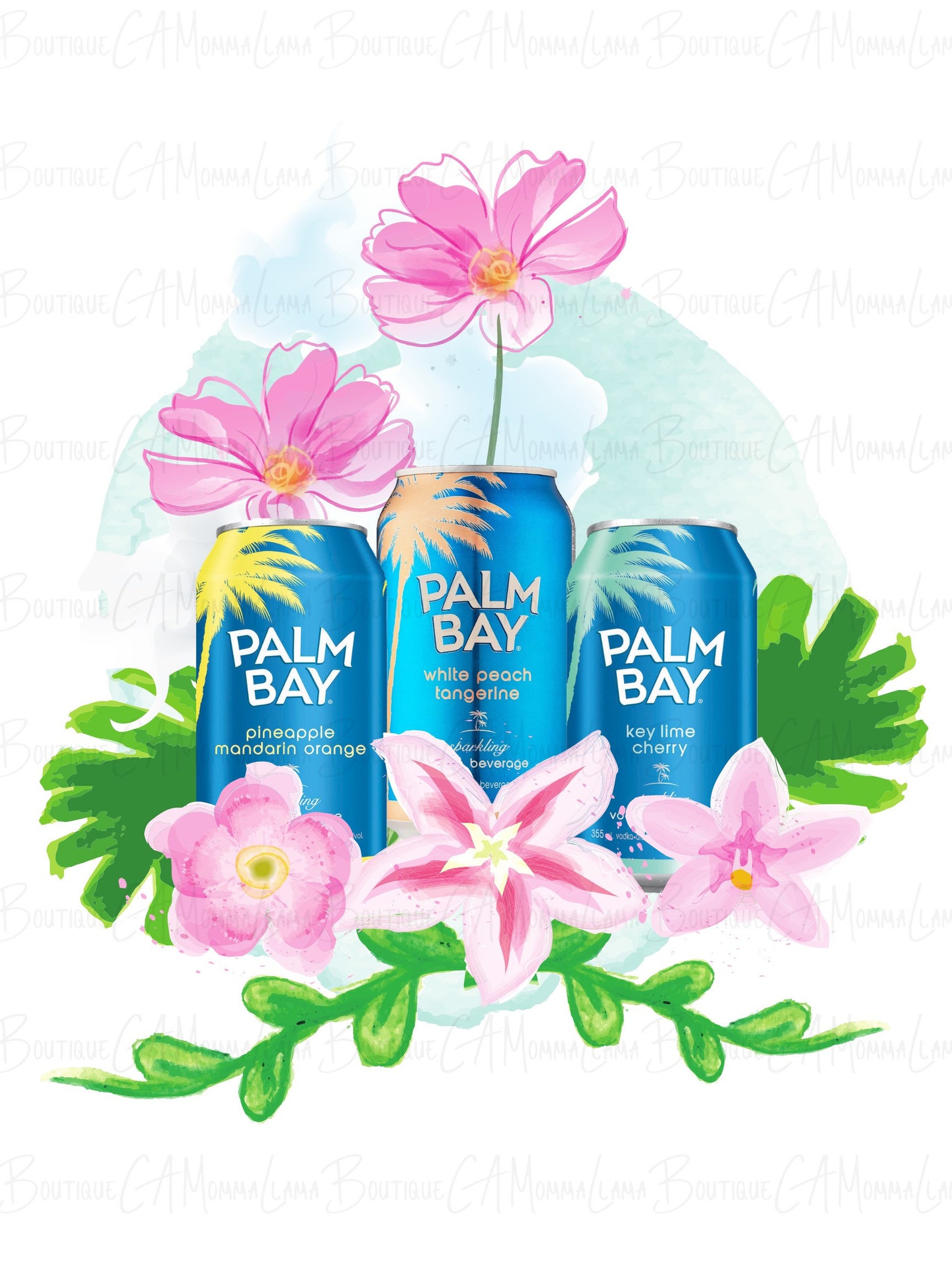 Sublimation designs downloads Palm Bay cooler PNG INSTANT Etsy