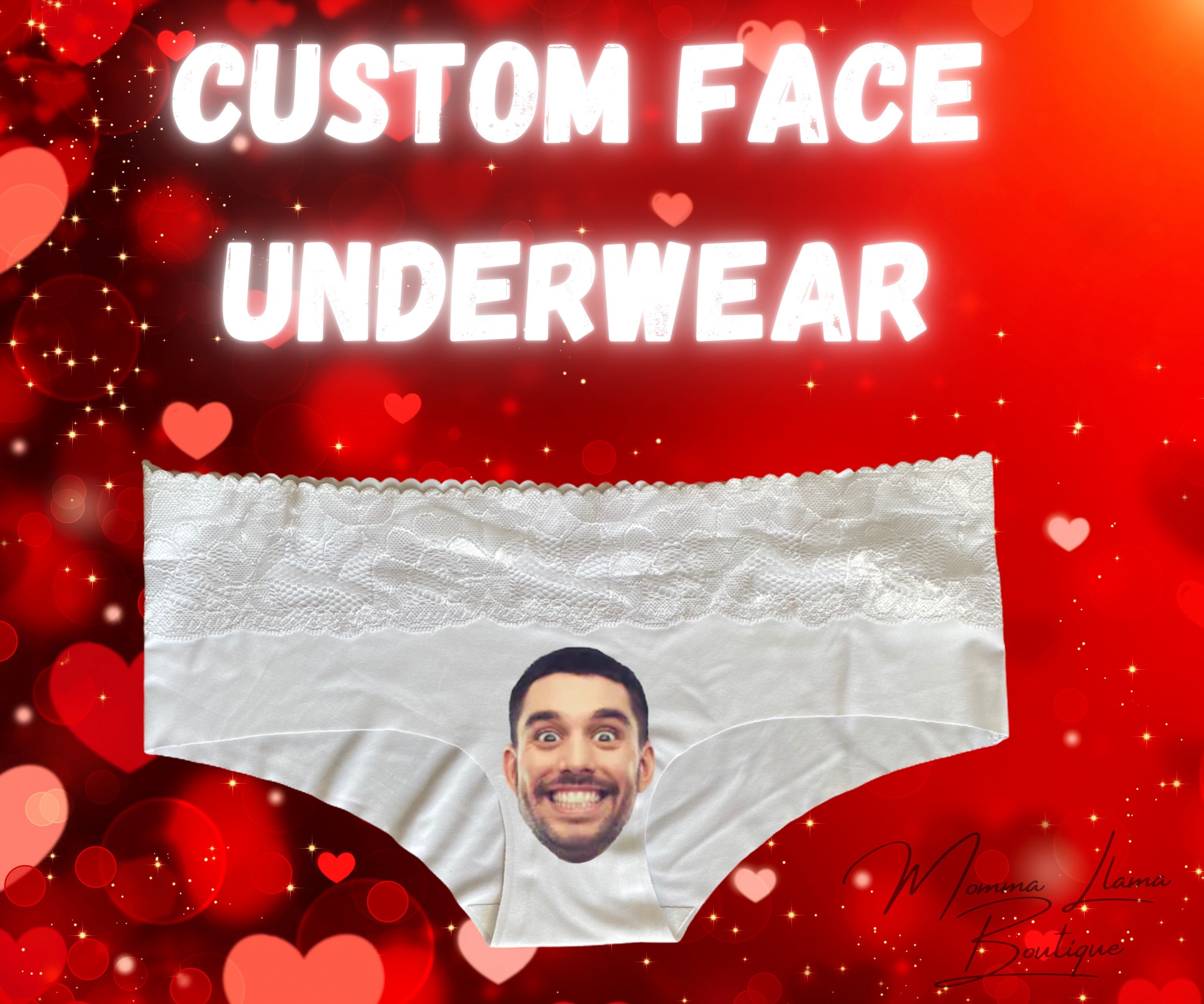 Custom Photo Underwear Face underwear Face on underwear Etsy