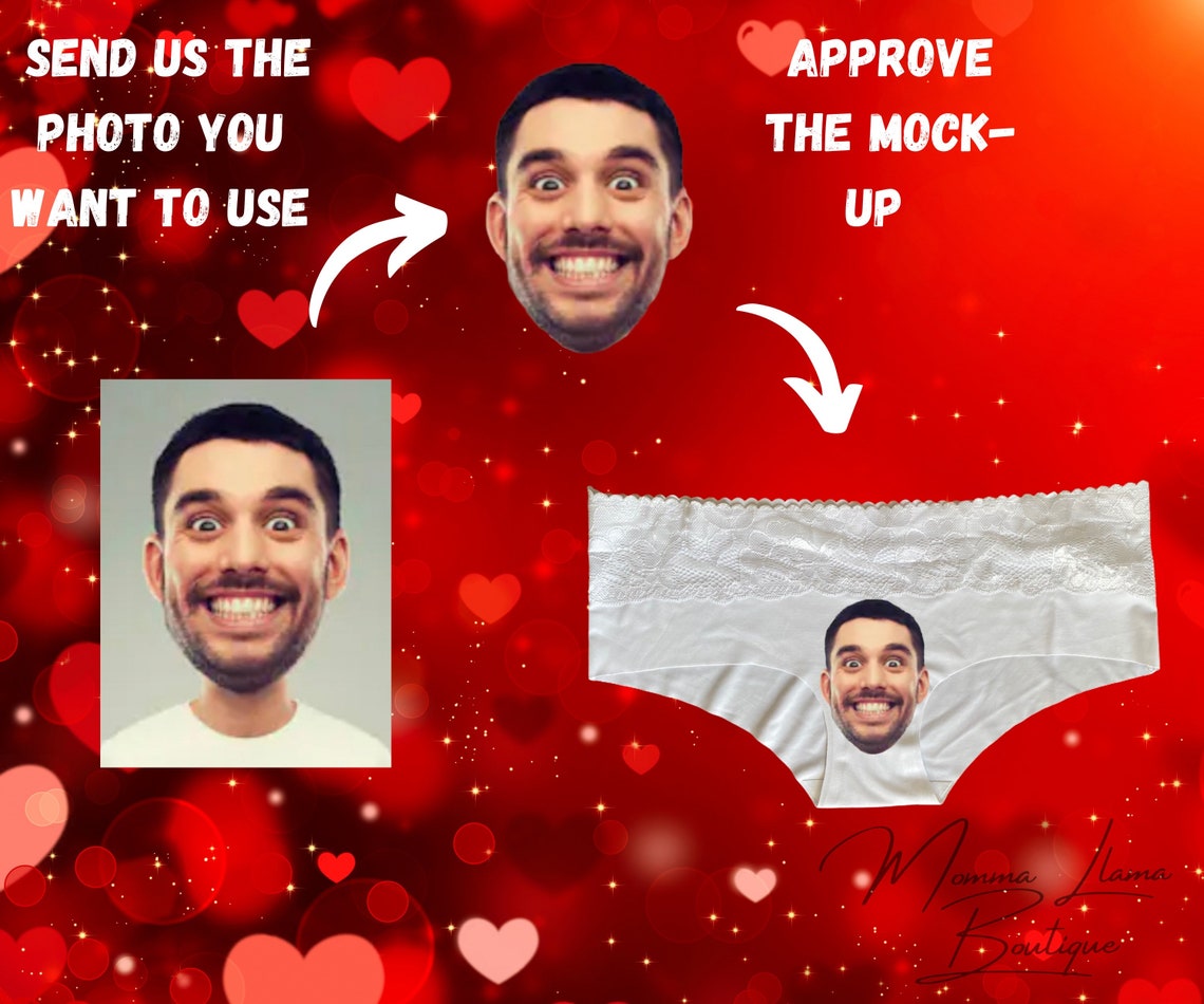 Custom Photo Underwear Face underwear Face on underwear Etsy