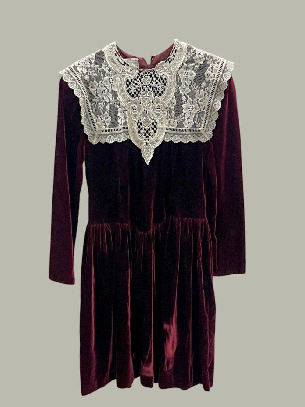 Gunne Sax Dress Velvet - Etsy
