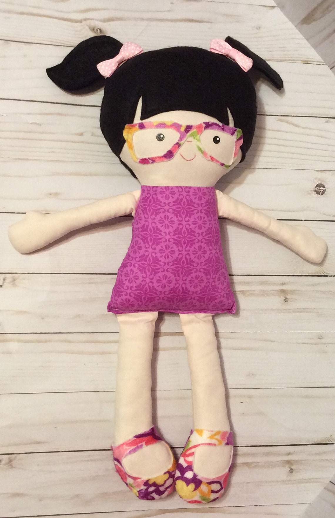 Handmade Girl Cloth Doll 20 Zoe Plush Softie Rag Doll | Etsy