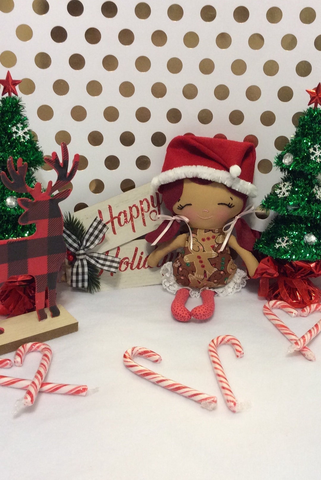 Handmade Girl Doll Clementine 10 Plush Softie Rag Doll Free Etsy