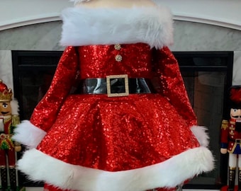 sequin santa dress