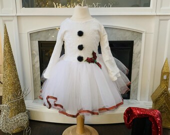 Snowman sequin tutu skirt tutu dress and sequins