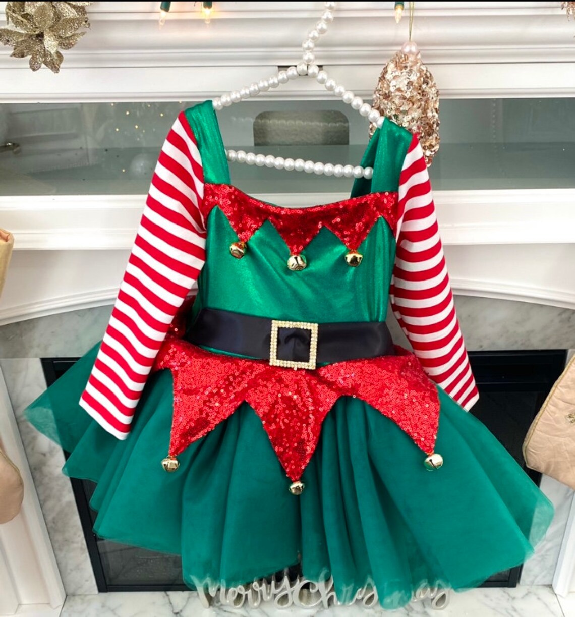 Christmas Elf Dress for Girls - Etsy