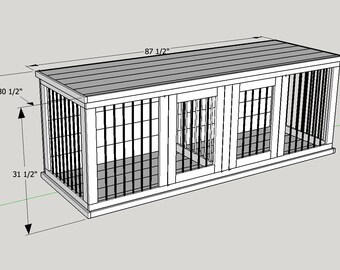 xl dog kennel size