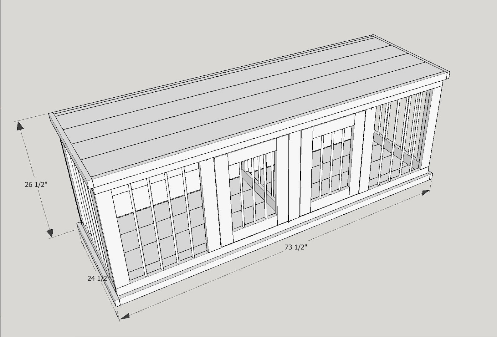 Plans to build your own Wooden Double Dog Kennel DIY Plans Etsy