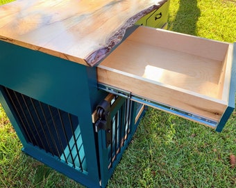 Drawer Mod Add-on Plan for our DIY Dog Crate Woodworking Plans