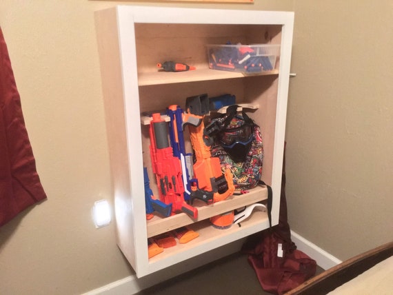 nerf gun storage cabinet