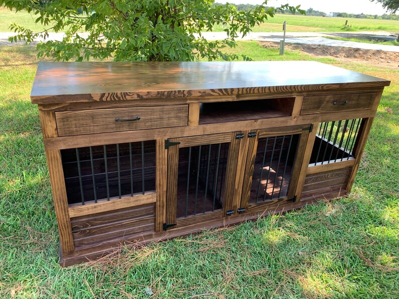 Digital Plans Wooden Dog Crate Entertainment Center DIY Etsy