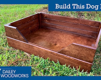 Wooden Dog Bed - Downloadable Plans to Build Your Own