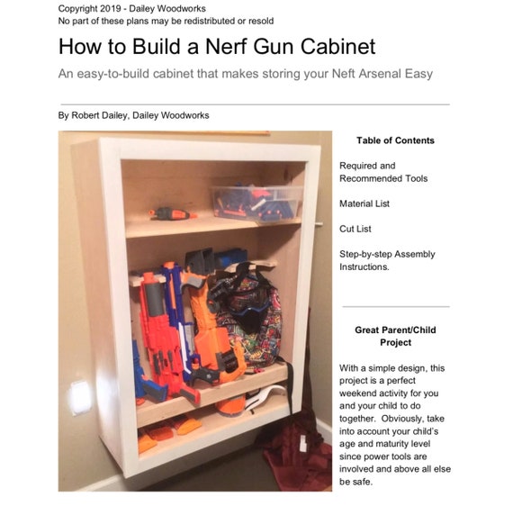 nerf gun storage cabinet