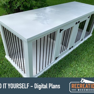 DIY Plans - Medium Wooden Double Dog Kennel - Digital Plans Only