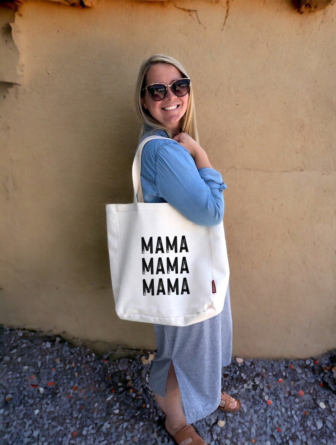 Mama Tote Bag, Mom Tote Bag, Mother's Day Gift, Mama Est Tote