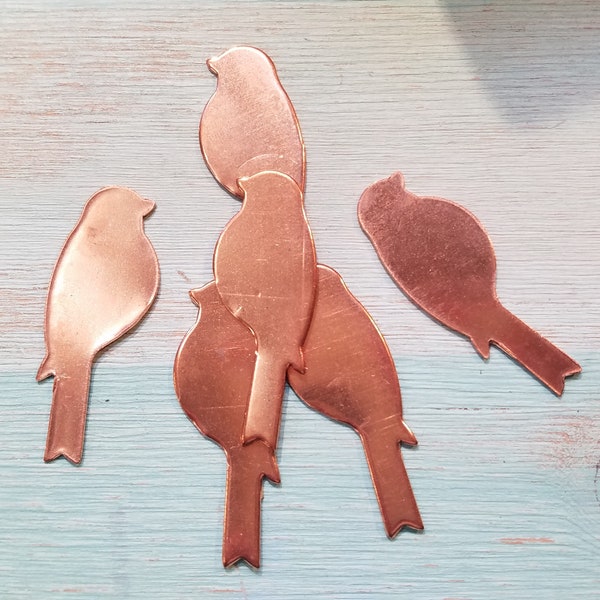 Copper Bird Enameling Blank 24g