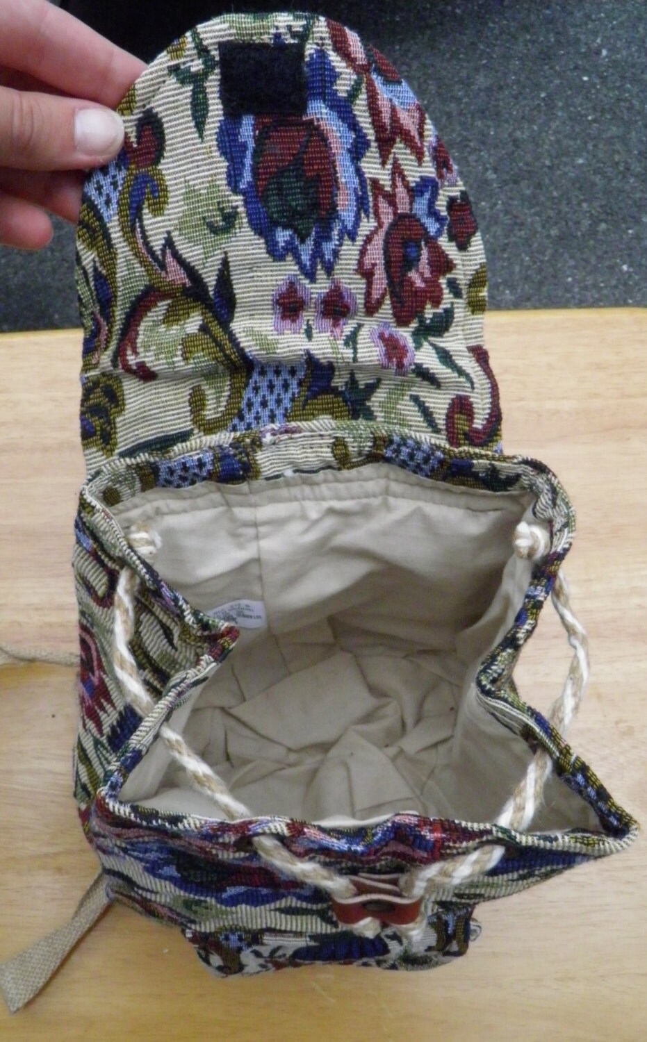 Vintage Vegan Soft Shell Backpack, Mini Turkish Backpack - Etsy display picture 2
