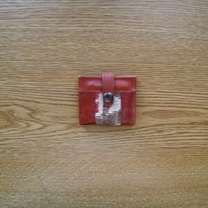 Handgewebte Mini Vintage türkische Kelim Brieftasche, Ordner