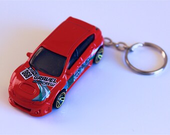 Subaru Impreza WRX STI - Hot Wheels Die cast on Key Chain