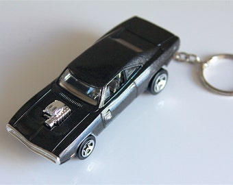 Dom's '70 Dodge Charger R/T- Fast and Furious Hot Wheels Die cast on Key Chain
