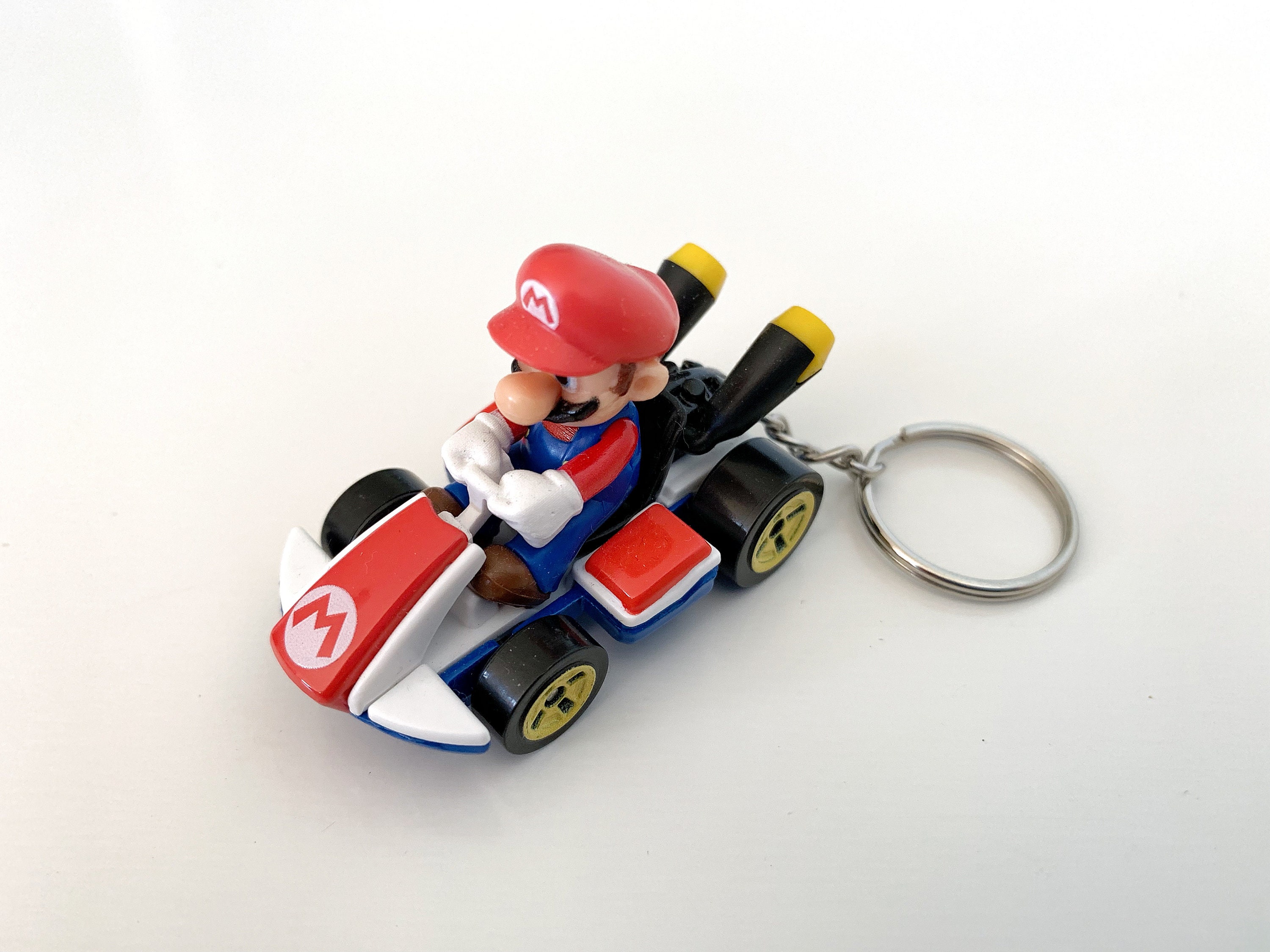 Mario Kart Hot Wheels Diecast Car Keychain Etsy