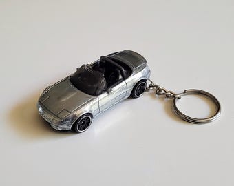 1991 Mazda MX-5 Miata - Polished Hot Wheels Die cast on Key Chain