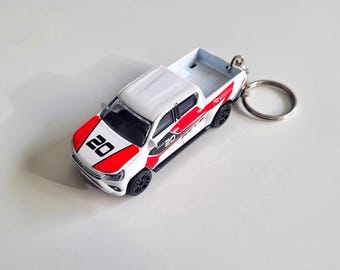 Toyota Hilux -Majorette Diecast Car Keychain