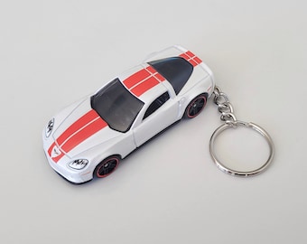 Corvette Z06 - Chaveiro para carro fundido Hot Wheels