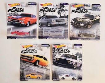 Hot Wheels - Fast and Furious- 1/4 Mile Muscle - Selection