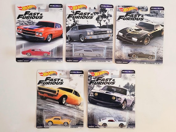 Hot Wheels - Fast and Furious- 1/4 Mile Muscle - Selection