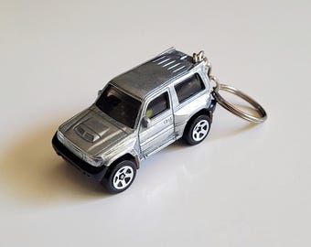 Mitsubishi Pajero Evolution - Polished Hot Wheels Die cast on Key Chain