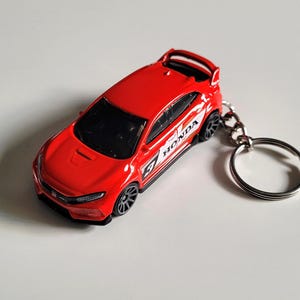 2018 Honda Civic Type R - Hot Wheels Die cast on Key Chain