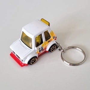 Tooned Volkswagen Golf Mark 1 - Hot Wheels Die cast on Key Chain