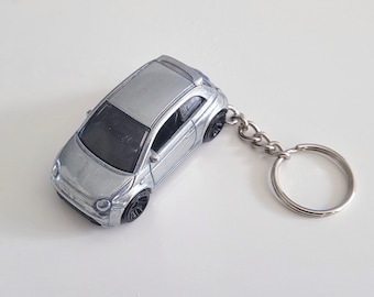 Fiat 500 - Hot Wheels Polidas Fundidas em Chaveiro