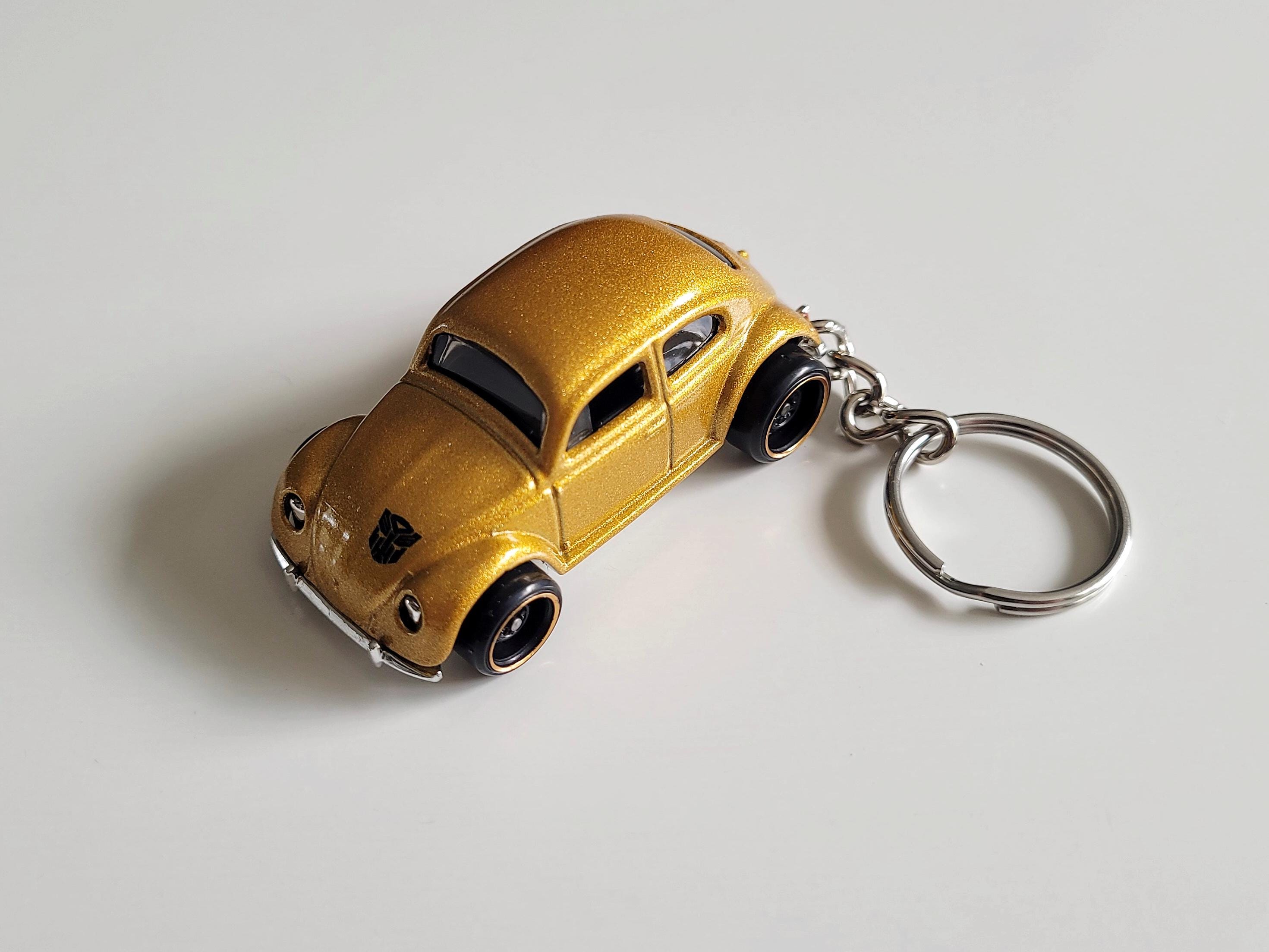 Volkswagen Beetle Bumblebee - Hot Wheels Die Cast on Key Chain - Etsy