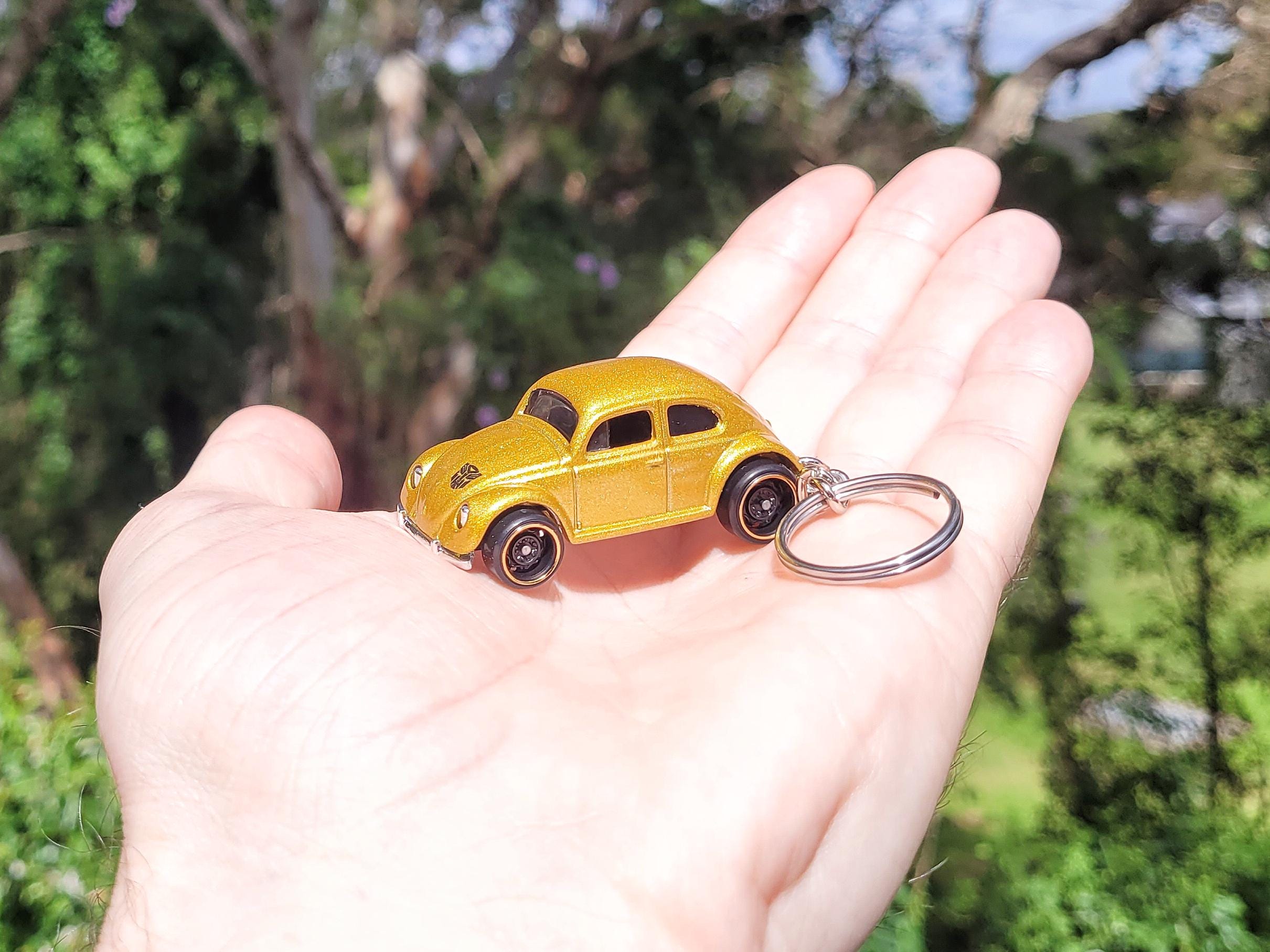 Volkswagen Beetle Bumblebee - Hot Wheels Die Cast on Key Chain - Etsy