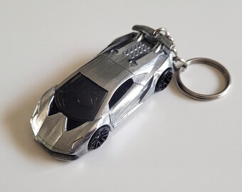 Lamborghini Sesto Elemento - Hot Wheels polido fundido em chaveiro