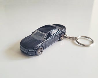 2018 Dodge Charger - Matchbox Diecast Car on Key Chain