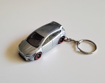 Ford Focus RS - Polished Hot Wheels Die cast on Key Chain