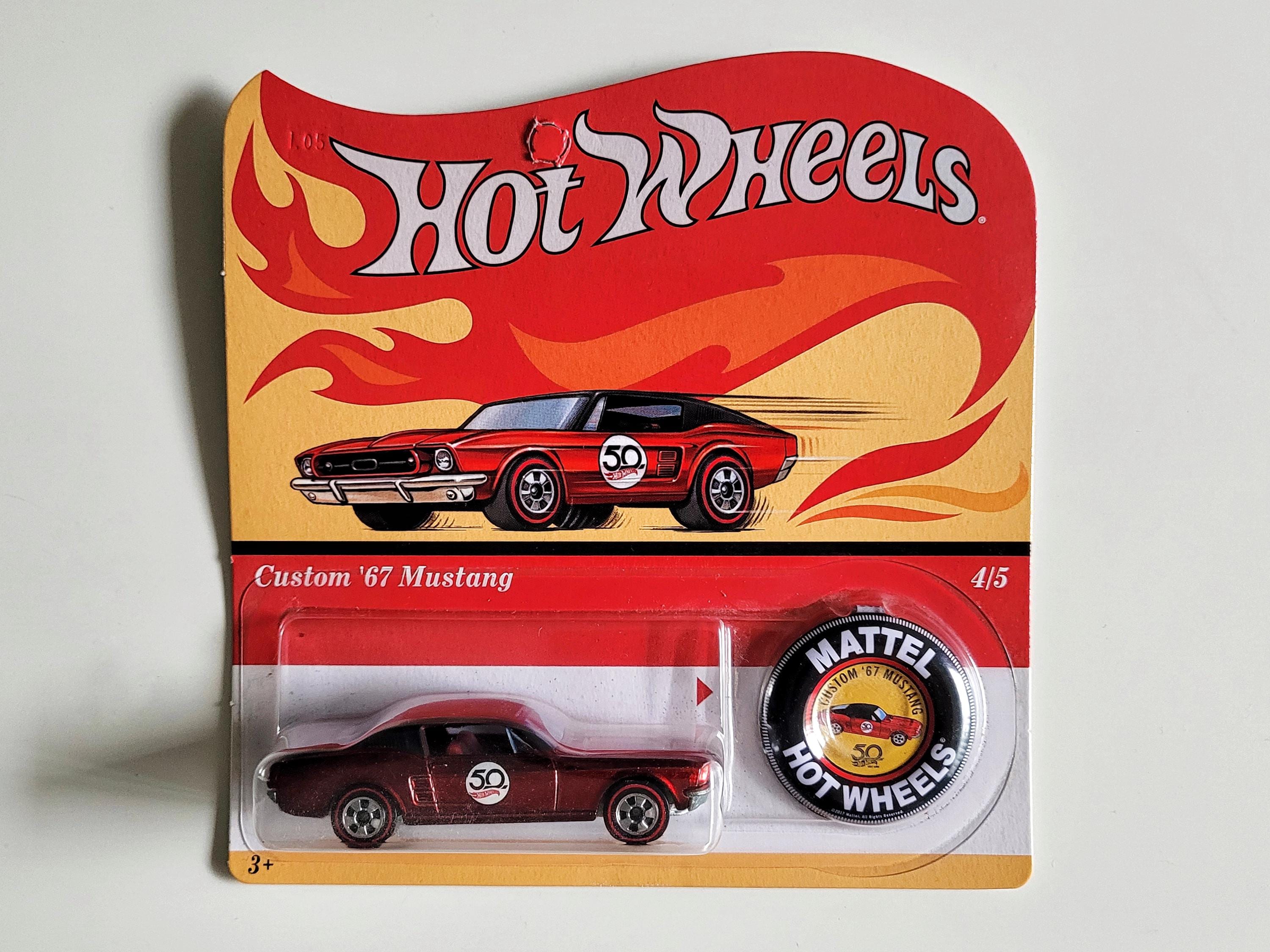 HOT WHEELS VOITURE Ford Mustang GT Noir/Rouge 1/64 Métal Véhicule