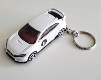 2018 Honda Civic Type R - Hot Wheels Die cast on Key Chain