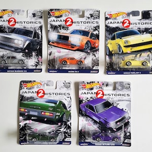 Japan Historisch 2 ! Volles Set oder einzeln - Hot Wheels JDM Rare Sammlerstück lange Karte Echte Reiter