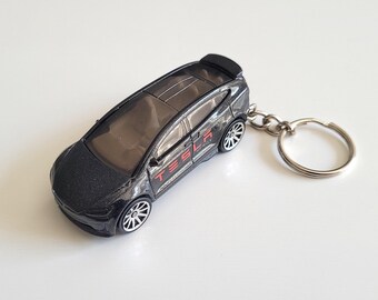 Tesla Model X - Hot Wheels Die cast em chaveiro